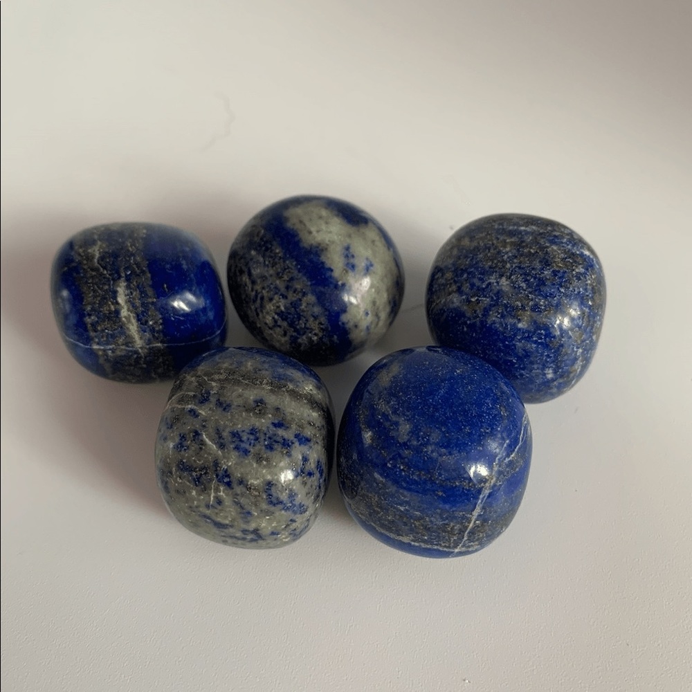 Beautiful Lapis Lazuli. Set of 5